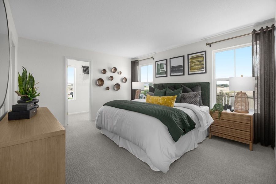 Representative furnished interior of a home built from the 1384 Modeled by KB Home in Murphy Creek Classic, Aurora (Image 6).