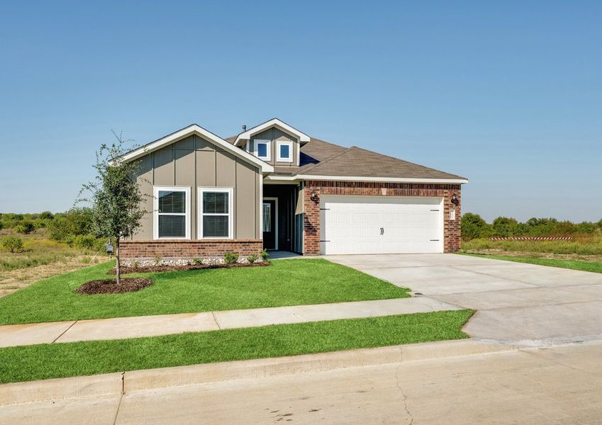 The Hank has a beautiful siding exterior.