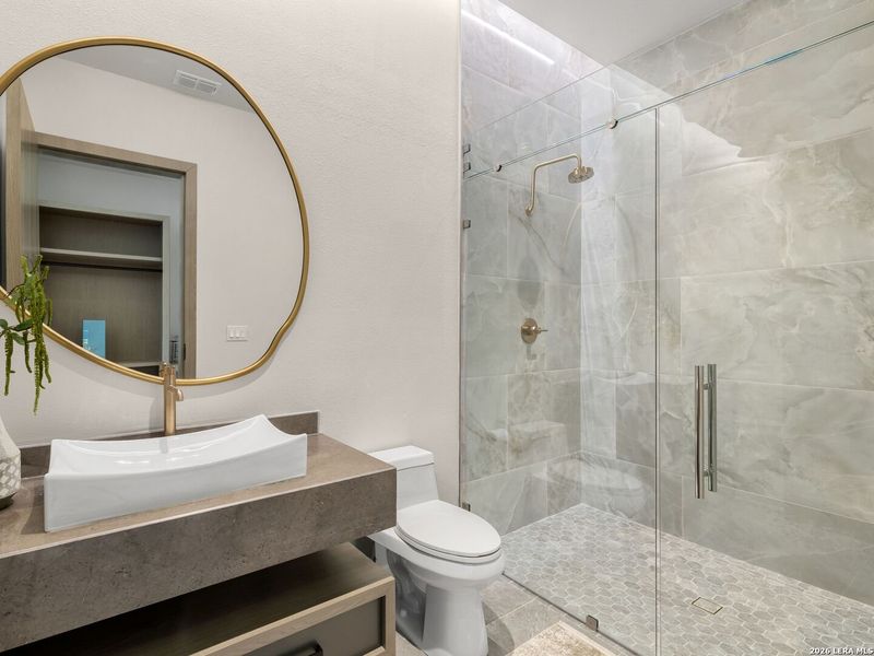 Furnished interior view inside a new home in , San Antonio (Image 46).