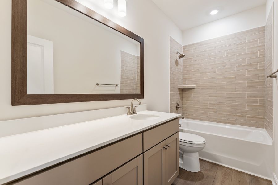 Furnished interior view inside a new home in Landing at Pine Lake, Anderson (Image 15).