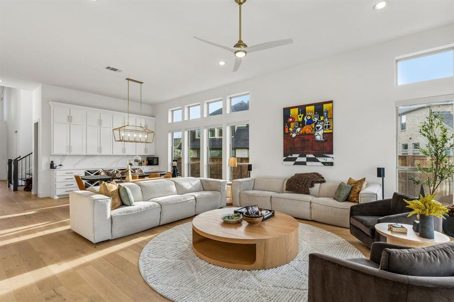 Furnished interior view inside a new home in , The Colony (Image 17).