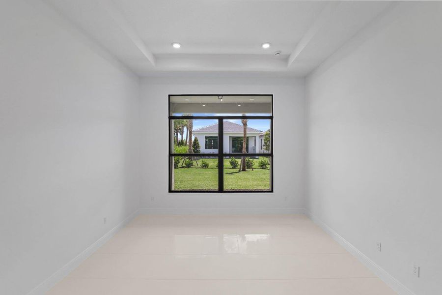 Furnished interior view inside a new home in Cresswind Palm Beach at Westlake, Westlake (Image 17).