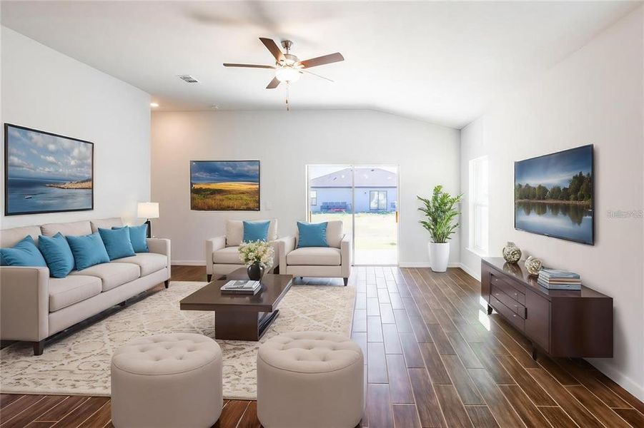 Furnished interior view inside a new home in , Fort Myers (Image 8).