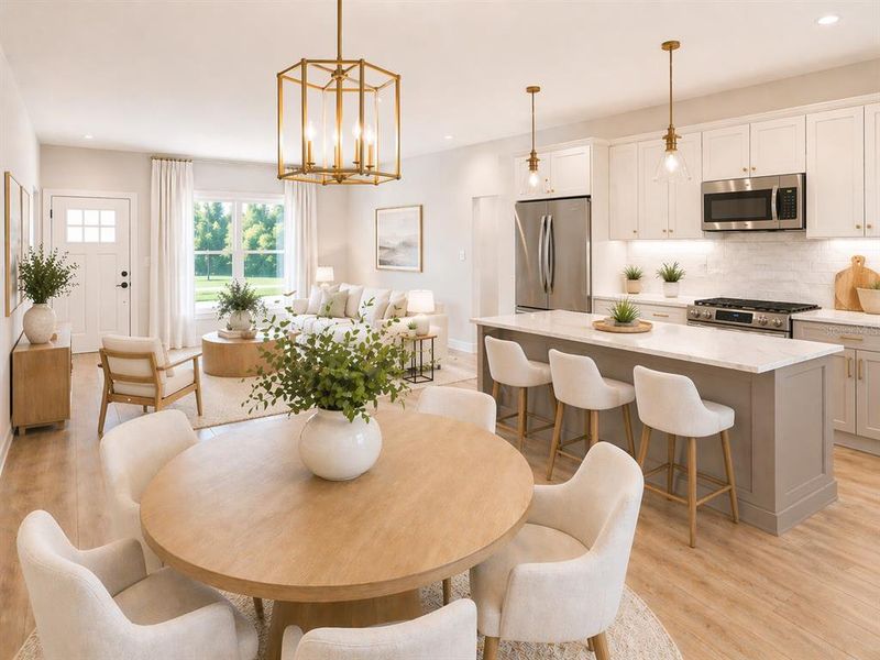 Furnished interior view inside a new home in , Dunnellon (Image 10).
