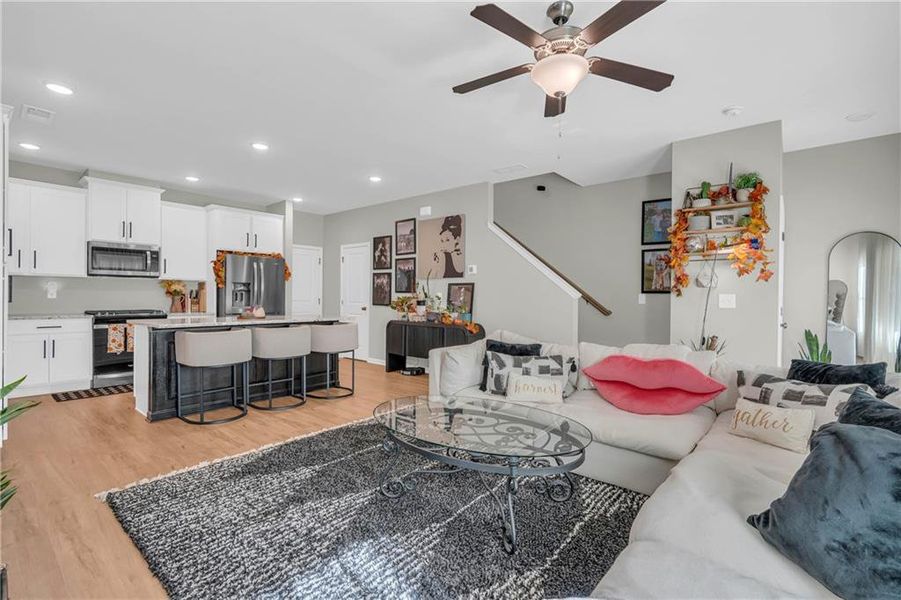 Furnished interior view inside a new home in , Atlanta (Image 15). Furnished interior view inside a new home in , Atlanta (Image 15).