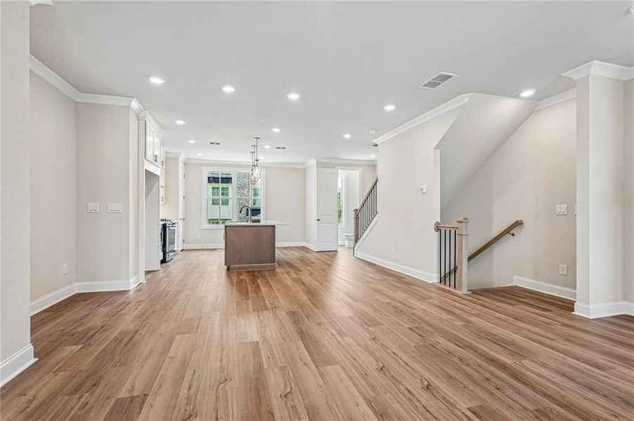 Spacious, unfurnished interior of a new home in Waterside Townhomes, Peachtree Corners (Image 29). Spacious, unfurnished interior of a new home in Waterside Townhomes, Peachtree Corners (Image 29).