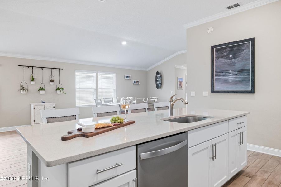 Furnished interior view inside a new home in Dorado at Entrada, St. Augustine (Image 10).