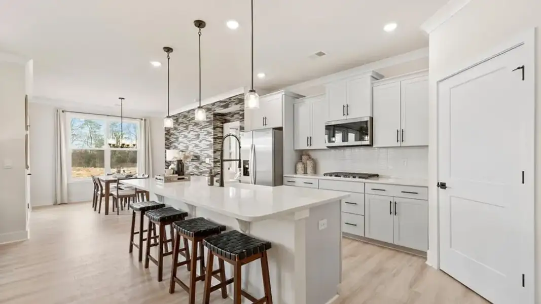 Furnished interior view inside a new home in Cottonwood Ridge, Piedmont (Image 18).