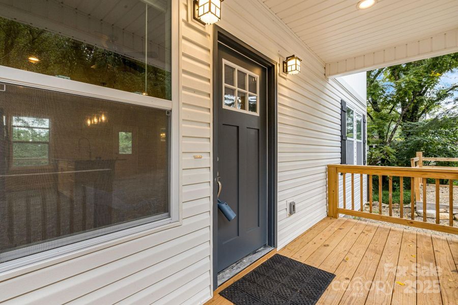 Front exterior of a new home in , Asheville, NC, highlighting curb appeal (Image 25).