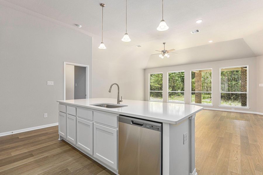 Furnished interior view inside a new home in , Conroe (Image 4).