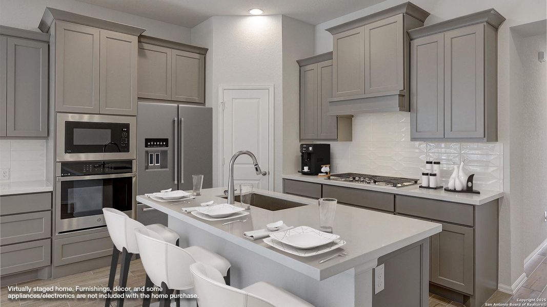 Furnished interior view inside a new home in Ladera 40', San Antonio (Image 8). Furnished interior view inside a new home in Ladera 40', San Antonio (Image 8).