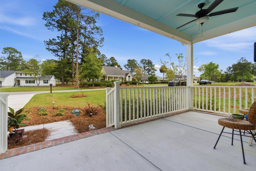 Exterior details and patio area of a home in , Santee (Image 37).