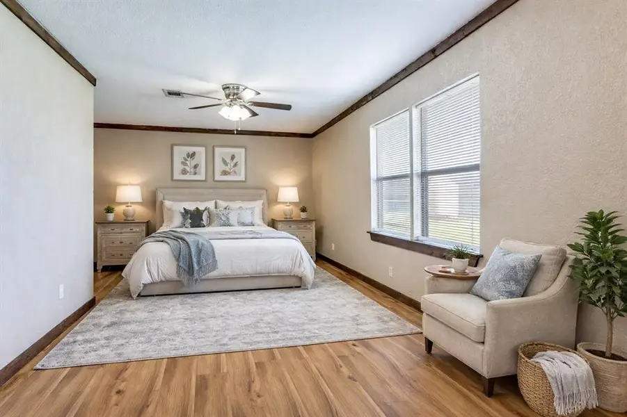 Primary suite - virtually staged Primary suite - virtually staged