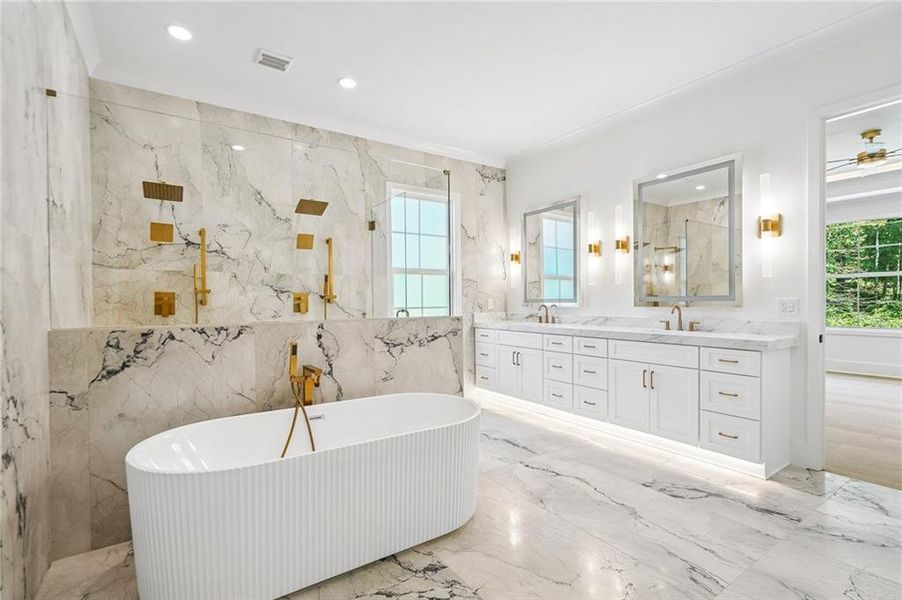 Furnished interior view inside a new home in , Buford (Image 39).