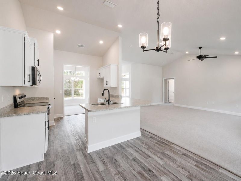 Furnished interior view inside a new home in Palm Bay, Palm Bay (Image 6). Furnished interior view inside a new home in Palm Bay, Palm Bay (Image 6).