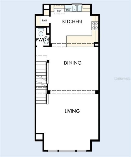 2D floor plan layout of this home in Towns at Union, St. Petersburg, FL (Image 5). 2D floor plan layout of this home in Towns at Union, St. Petersburg, FL (Image 5).