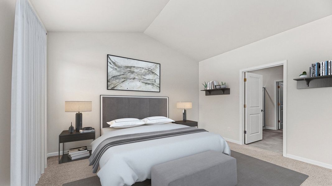 Representative furnished interior of a home built from the ABERDEEN by D.R. Horton in East Ridge, Ayden (Image 6).