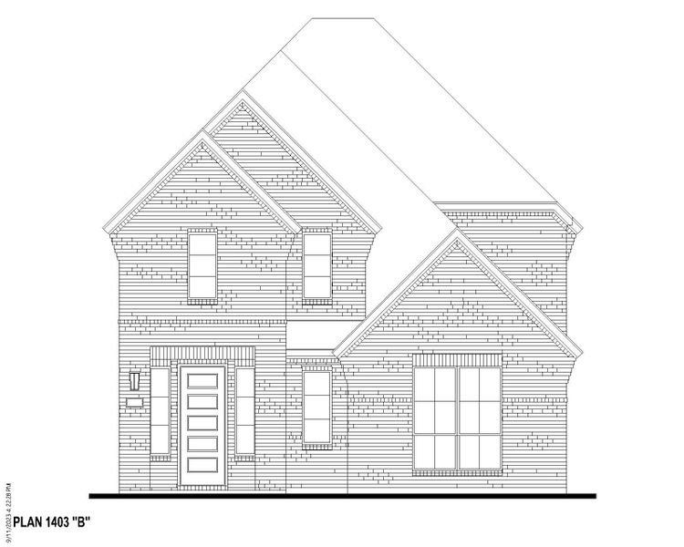 Plan 1403 Elevation B