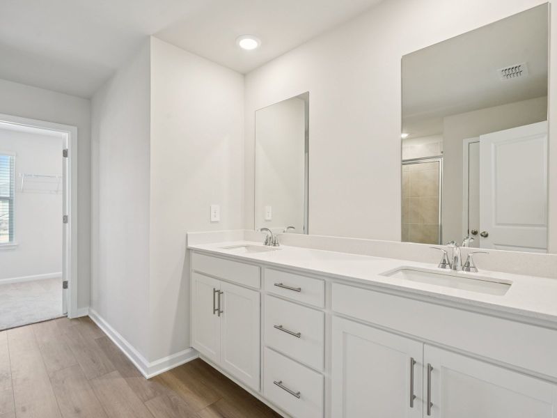 Furnished interior view inside a new home in Parkside at Grayson, Grayson (Image 8).
