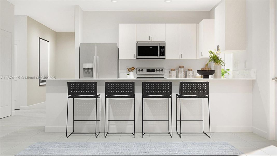 Furnished interior view inside a new home in , Homestead (Image 2). Furnished interior view inside a new home in , Homestead (Image 2).