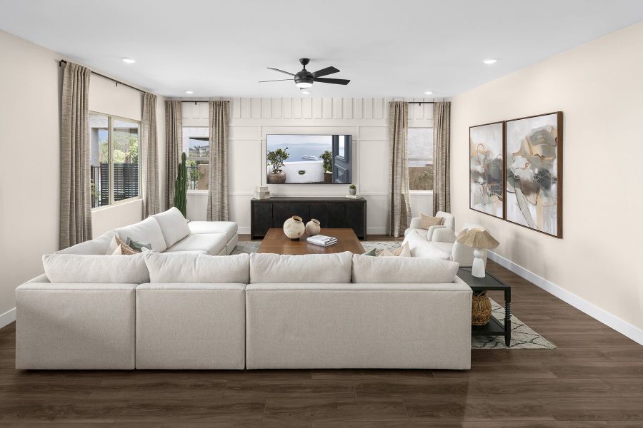 Representative furnished interior of a home built from the Garnet by Mattamy Homes in Landmarke, Queen Creek (Image 8).