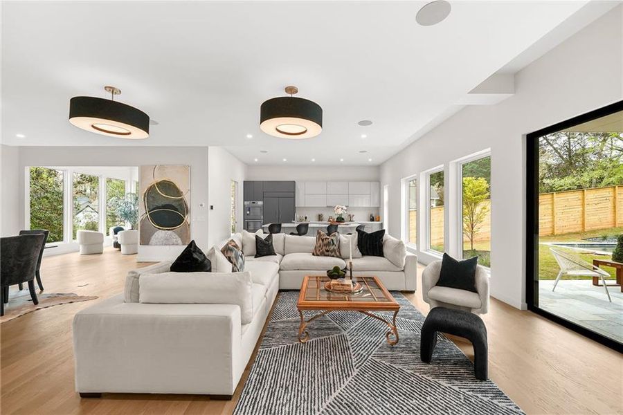 Furnished interior view inside a new home in , Atlanta (Image 10).