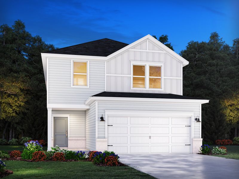 Representative exterior photo of a completed home built from the Roswell by Meritage Homes in Waterside, Longs, SC (Image 2).