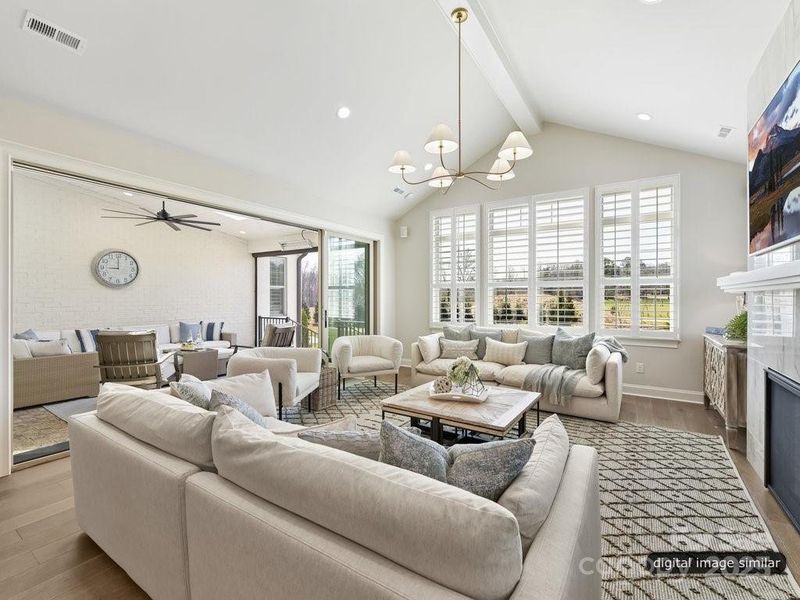 Furnished interior view inside a new home in , Lancaster (Image 32).