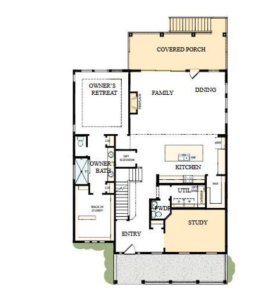 2D floor plan layout of this home in , Mount Pleasant, SC (Image 5).