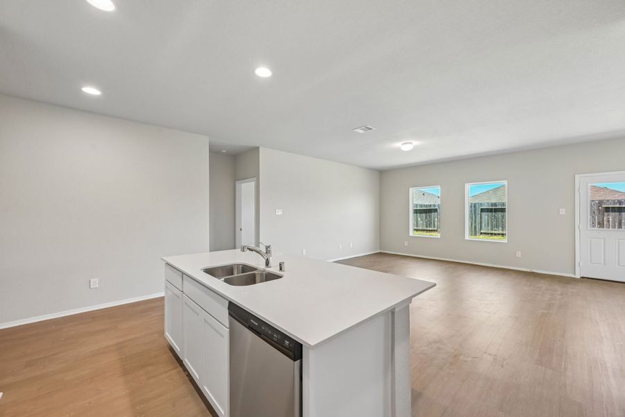 Furnished interior view inside a new home in Harrington Trails, New Caney (Image 9).