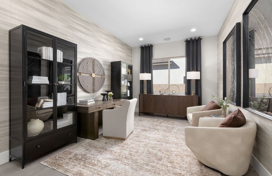 Representative furnished interior of a home built from the Parklane II by Pulte Homes in Saguaro Reserve - Majesty, Marana (Image 17).