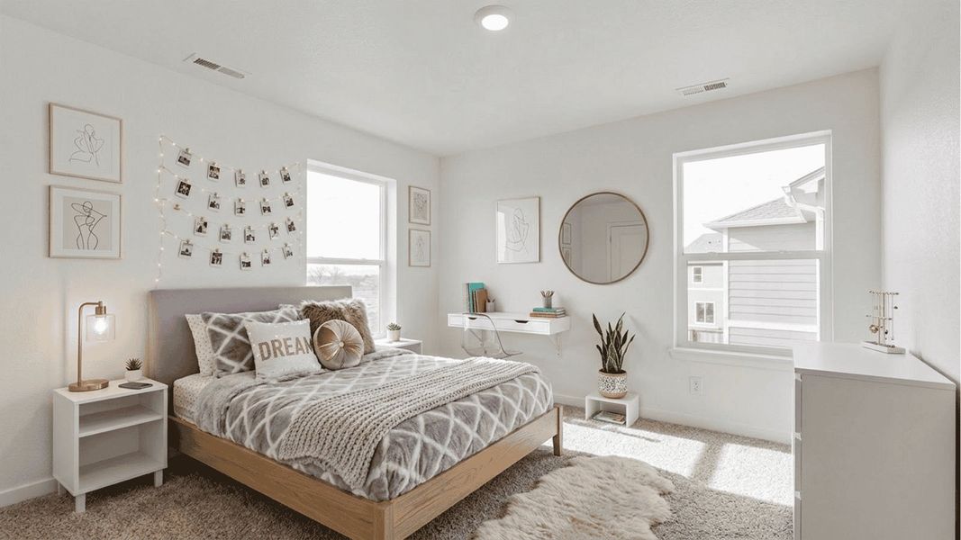 Furnished interior view inside a new home in The Ridge at Lorson Ranch, Colorado Springs (Image 10).