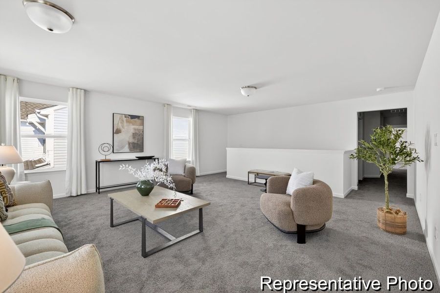 Furnished interior view inside a new home in Morgan Hills, Albemarle (Image 24).