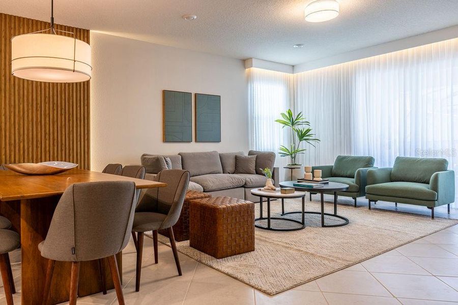 Furnished interior view inside a new home in , Clermont (Image 47).