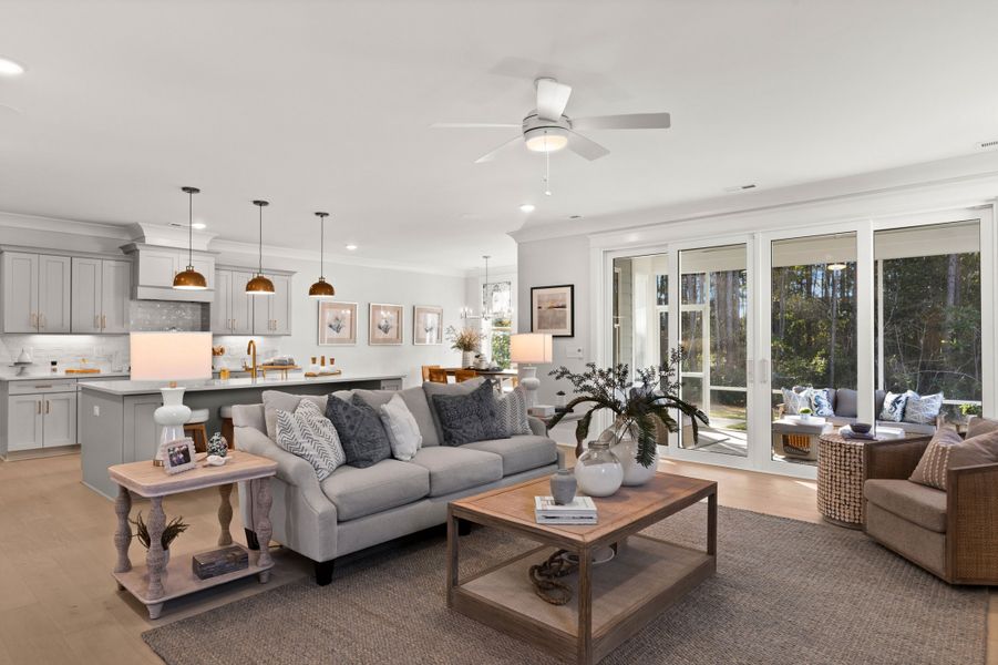 Representative furnished interior of a home built from the The Emerson by RobuckHomes in Stonehedge, Leesville (Image 8).