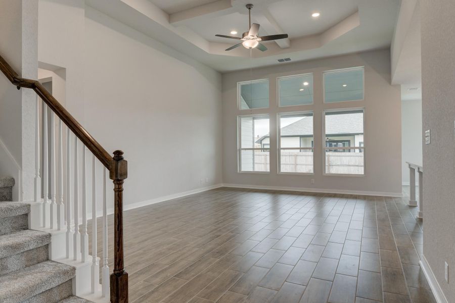 Representative unfurnished interior of a home built from the Guadalupe by Ashton Woods in The Heritage at Saddlebrook Ranch 70's, Schertz (Image 13).