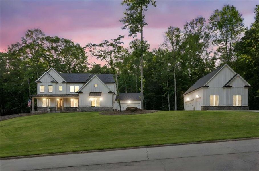 Front exterior of a new home in , Gainesville, GA, highlighting curb appeal (Image 32).