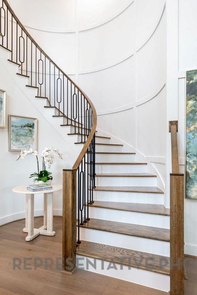 Furnished interior view inside a new home in Wolf Ranch, Georgetown (Image 17).