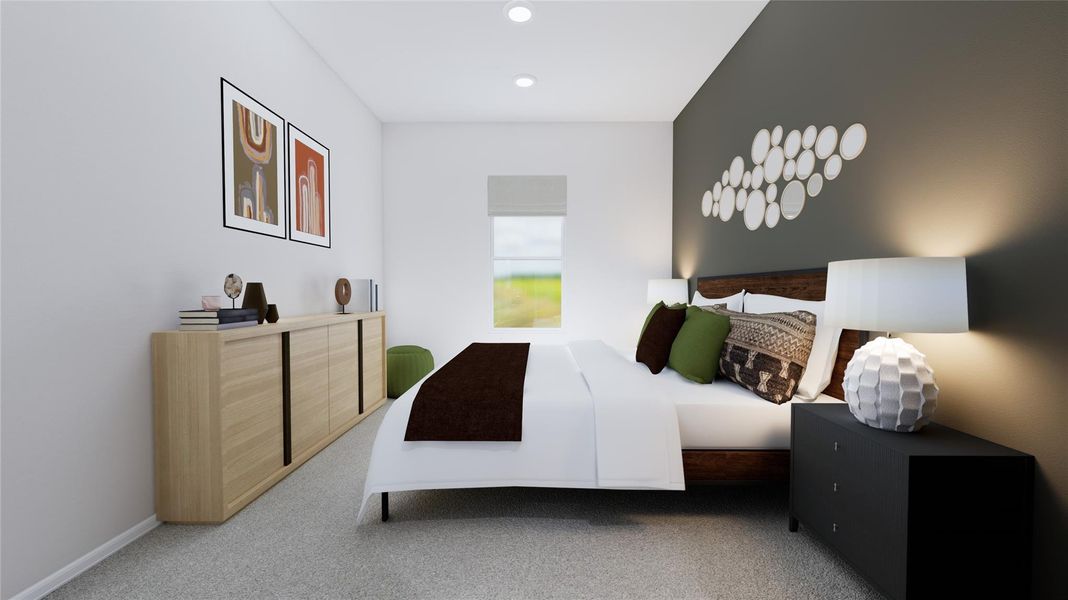 Furnished interior view inside a new home in The Preserve at Rosenberg, Rosenberg (Image 10).