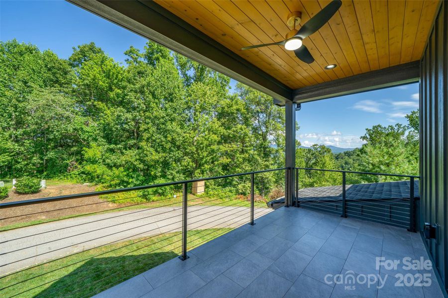 Porch Upstairs with a Long View