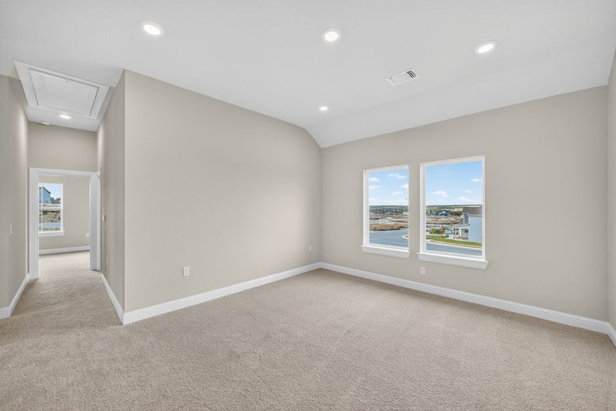 Spacious, unfurnished interior of a new home in Whisper Valley, Manor (Image 25).