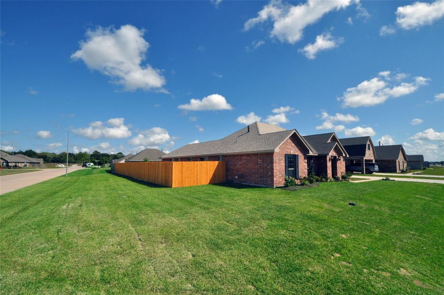 Even the side and is spacious.