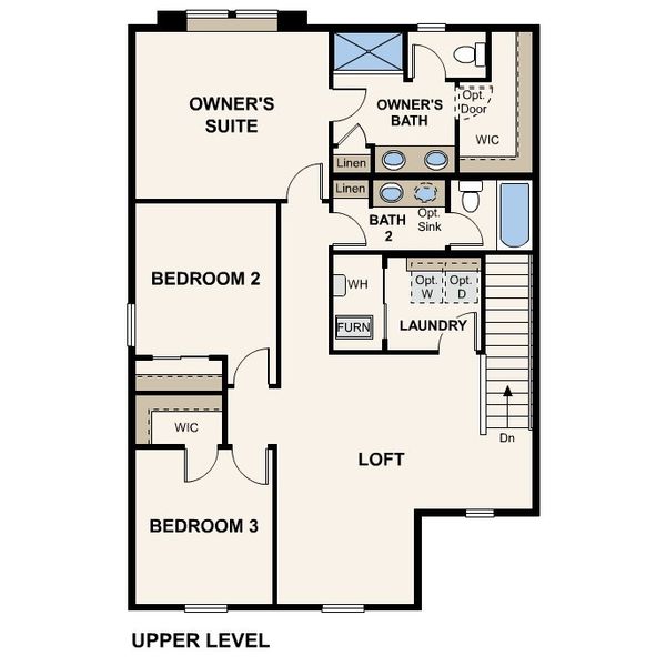 2D floor plan layout of this home in Legato, Commerce City, CO (Image 3).