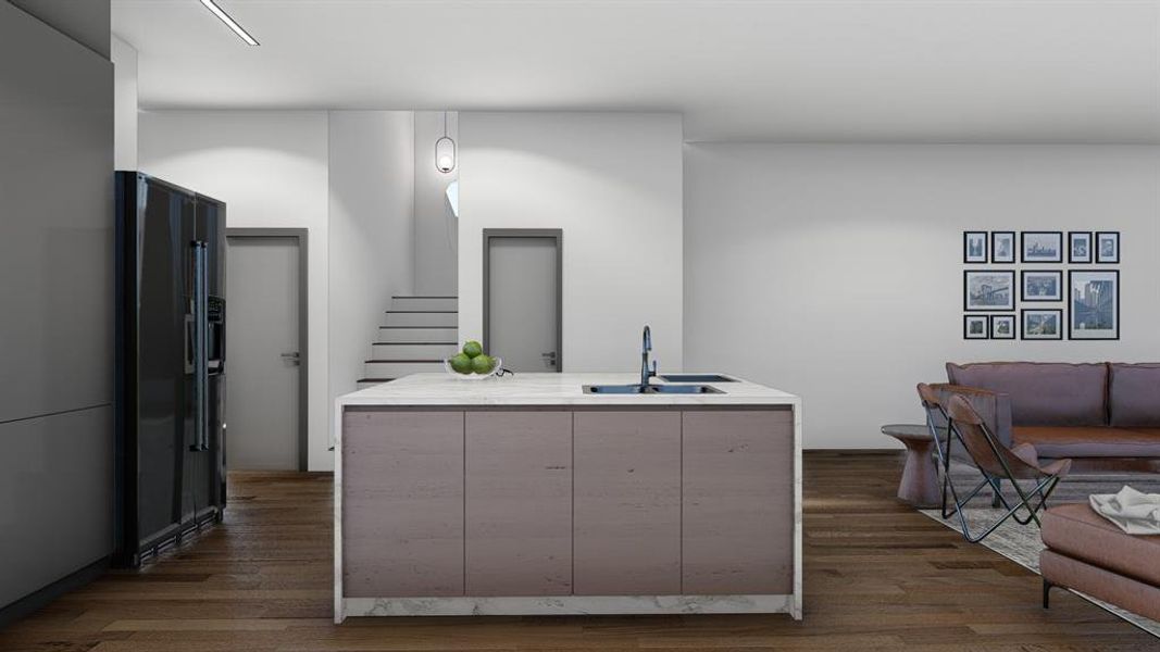 Furnished interior view inside a new home in , Irving (Image 8).