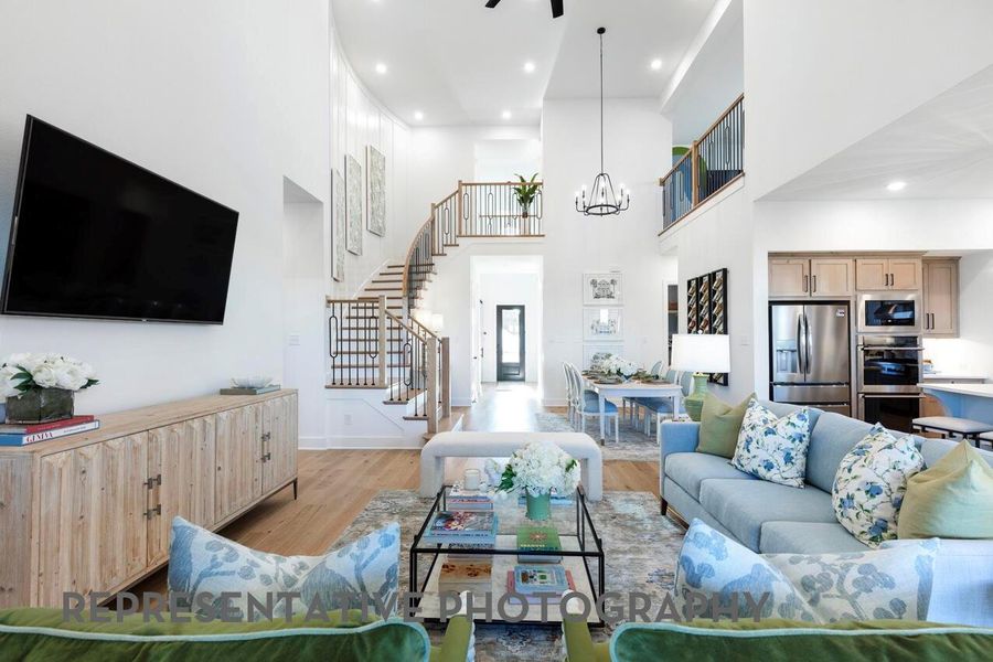 Furnished interior view inside a new home in The George, Richmond (Image 5).