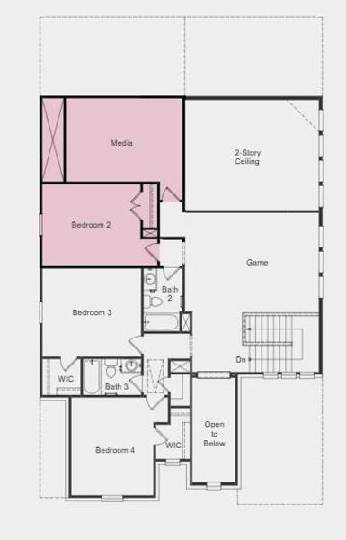 Additional highlights include: media room added upstairs, primary suite extended, covered back patio extended, slide-in tub in the primary bathroom, and an added study. Additional highlights include: media room added upstairs, primary suite extended, covered back patio extended, slide-in tub in the primary bathroom, and an added study.