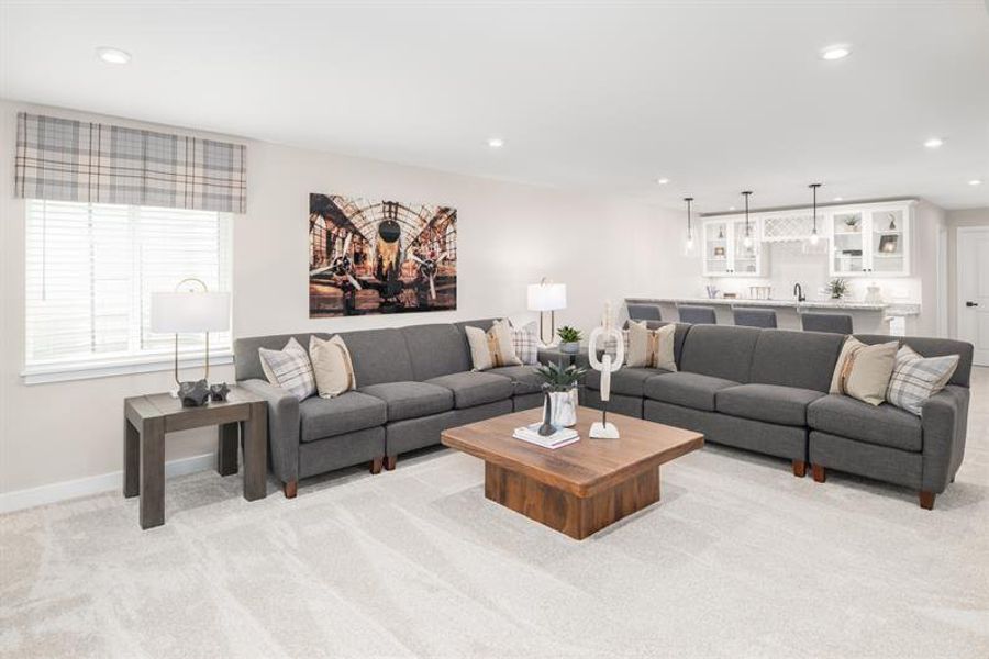Representative furnished interior of a home built from the Normandy by Ryan Homes in Everly Estates, Spartanburg (Image 33).