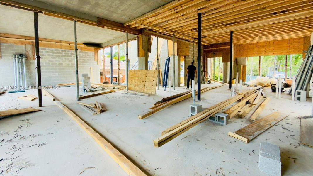 In-progress construction of a new home in , Pompano Beach, FL (Image 12).