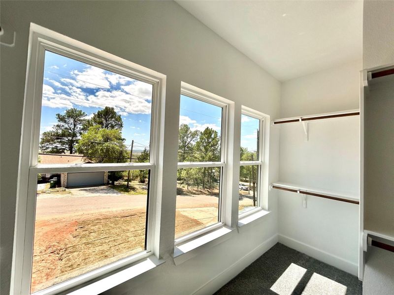 Primary closet Primary closet