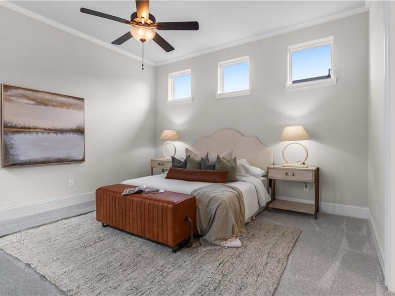 Furnished interior view inside a new home in The Village at Towne Lake, Woodstock (Image 42).